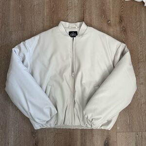 Alo faux leather bomber